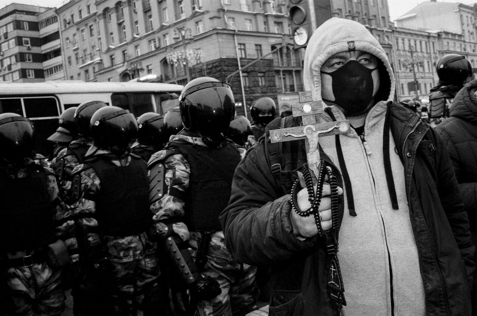 Gosha Bergal. Moscow protests 2019-2020. Untitled